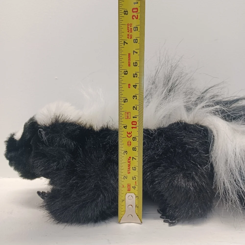 Folkmanis Realistic Plush Black and White Skunk Animal Plush Hand Puppet Toy - Picture 10 of 11